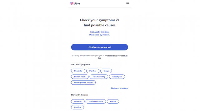 Ubie AI Symptom Checker