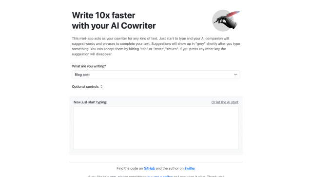 AI Cowriter