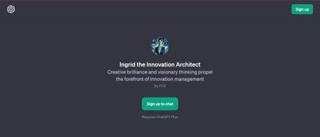 Ingrid the Innovation Architect