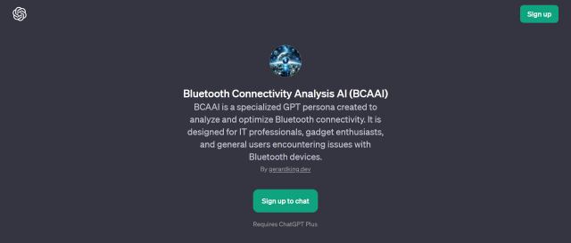 Bluetooth Connectivity Analysis AI (BCAAI)