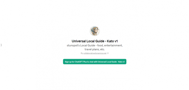 Universal Local Guide - Kato v1