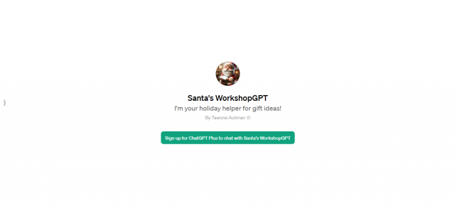 Santa's Workshop GPT