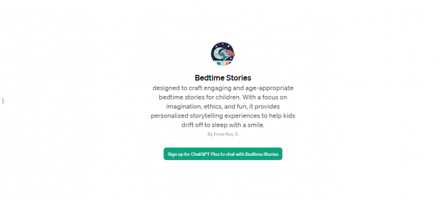 Bedtime Stories ChatGPT Plus