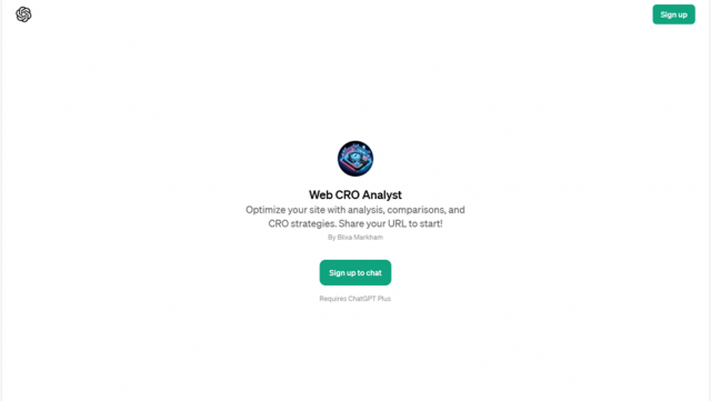 Web CRO Analyst