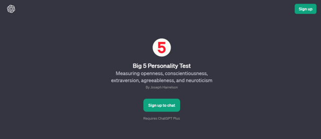 Big 5 Personality Test