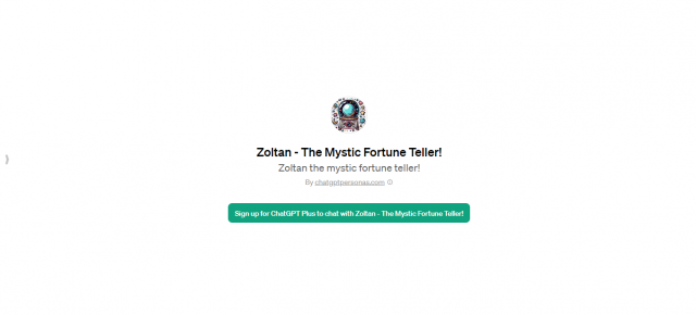 Zoltan - The Mystic Fortune Teller