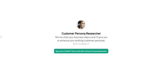 Customer Persona Researcher