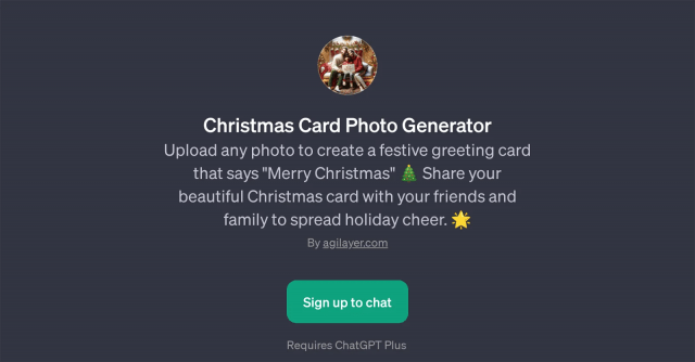 Christmas Card Photo Generator GPT