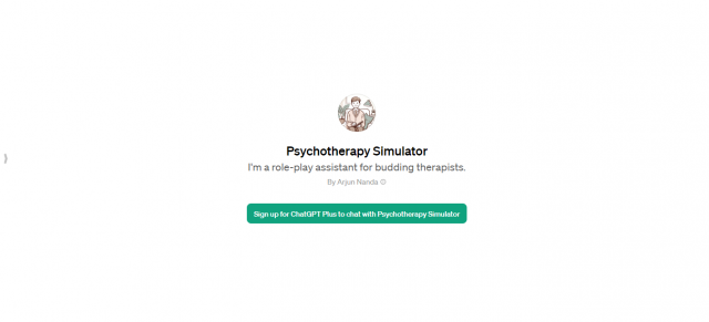 Psychotherapy Simulator