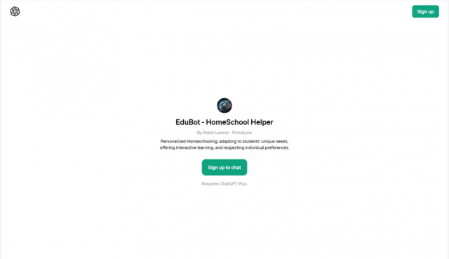 EduBot - HomeSchool Helper