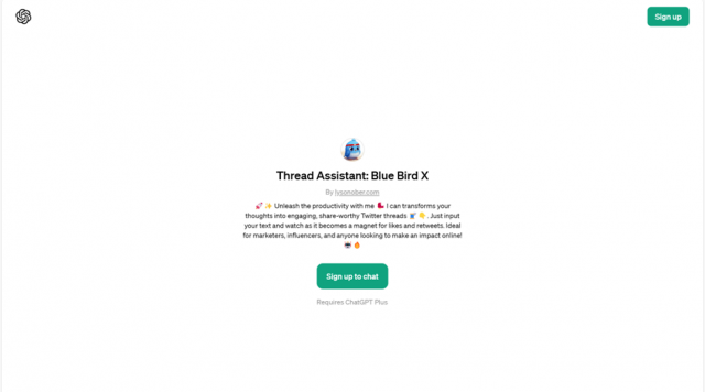 Thread Assistant: Blue Bird X