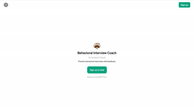 Behavioral Interview Coach