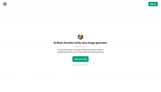 AI Book Assistan writer plus image generator