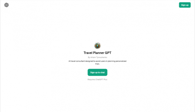 TravelPlanner GPT