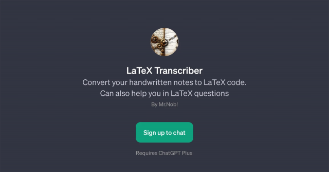 LaTeX Transcriber