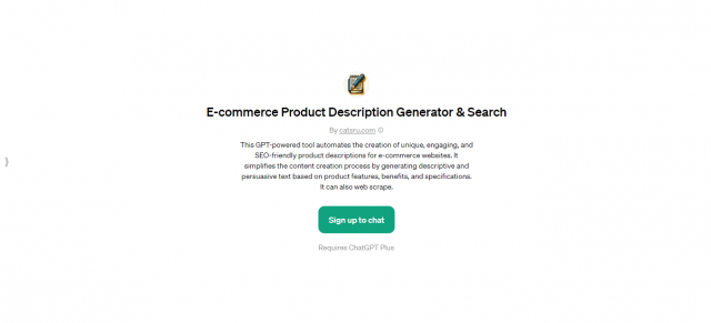 E-commerce Product Description Generator & Search