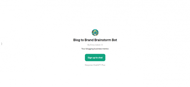 Blog to Brand Brainstorm Bot