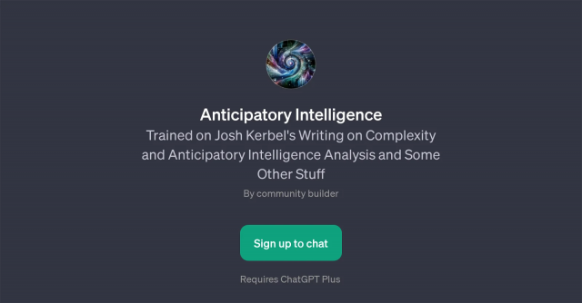 Anticipatory Intelligence