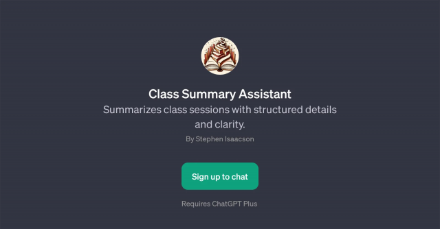 Class Summary Assistant