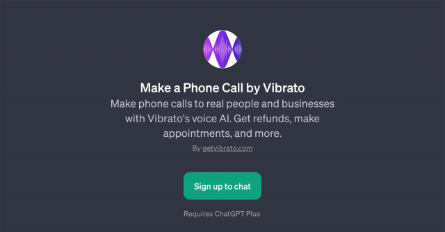 Make a Phone Call by Vibrato