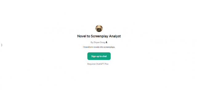 Novel to Screenplay Analyst