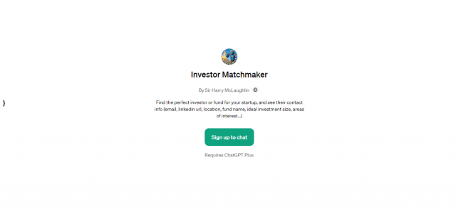 Investor Matchmaker