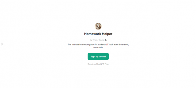 Homework Helper ChatGPT Plus