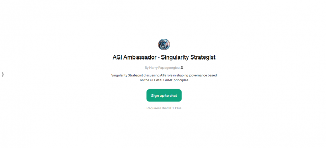 AGI Ambassador - Singularity Strategist