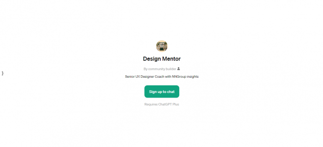 Design Mentor ChatGPT Plus