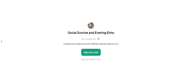 Social Sunrise and Evening Echo