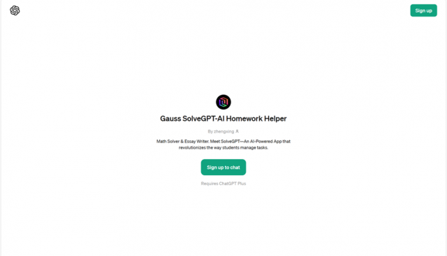 Gauss SolveGPT-AI Homework Helper