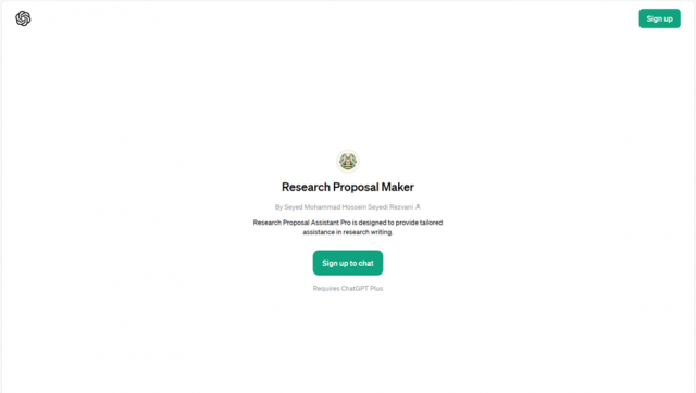 Research Proposal Maker