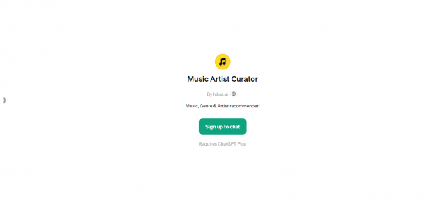 Music Artist Curator