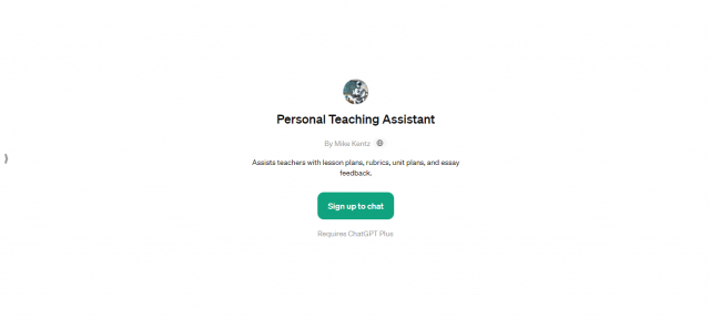 Personal Teaching Assistant