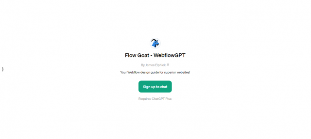 Flow Goat - WebflowGPT