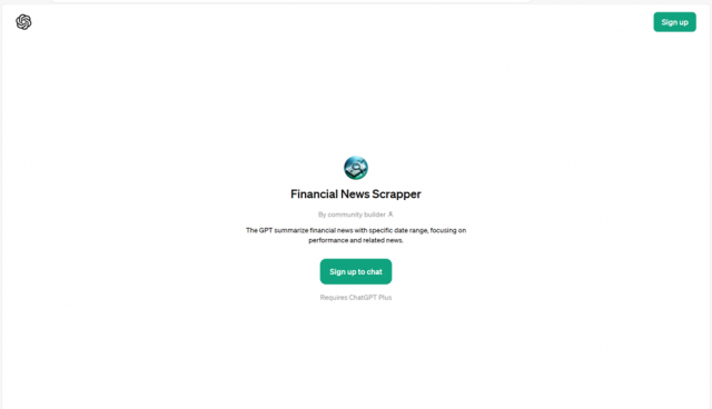 Financial News Scrapper