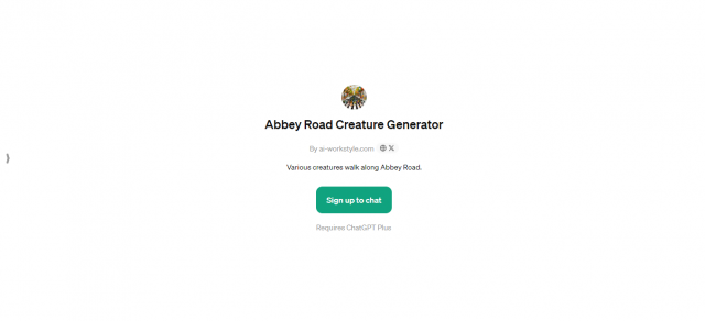 Abbey Road Creature Generator