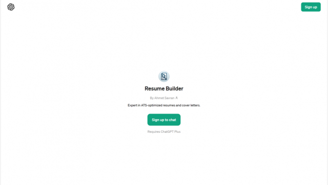 Resume Builder GPT