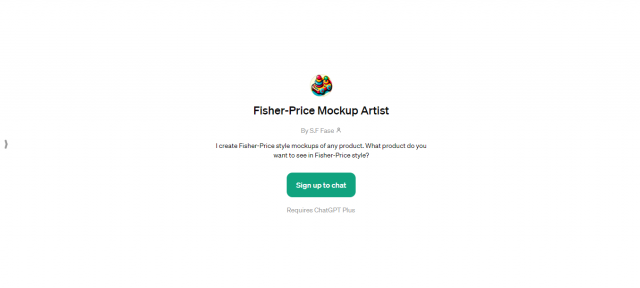 Fisher-Price Mockup Artist