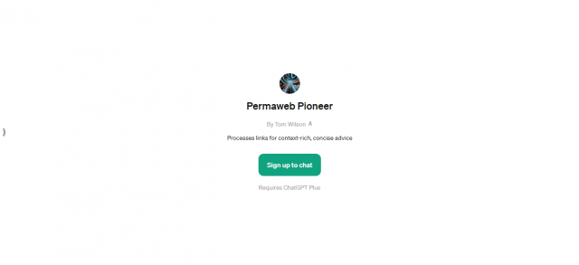 Permaweb Pioneer