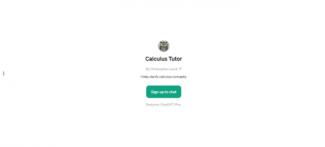 Calculus Tutor