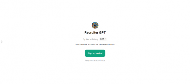 Recruiter GPT