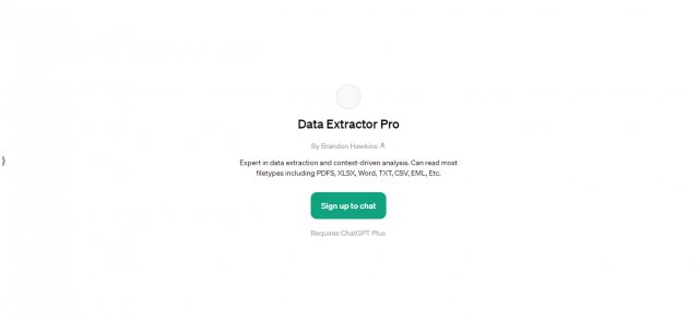 Data Extractor Pro ChatGPT Plus