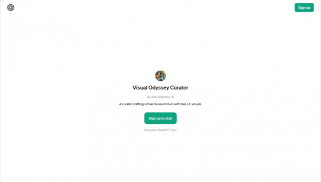 Visual Odyssey Curator