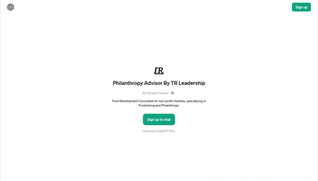 Philanthropy Advisor By TR Leadership