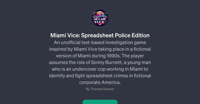 Miami Vice: Spreadsheet Police Edition