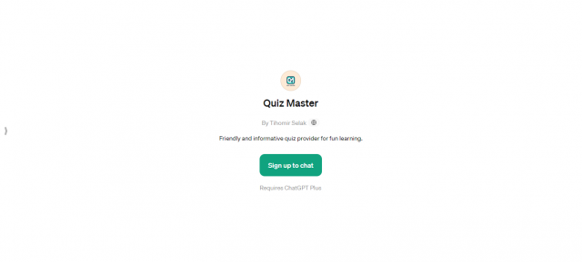 Quiz Master ChatGPT Plus