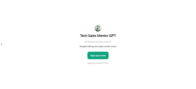 Tech Sales Mentor GPT