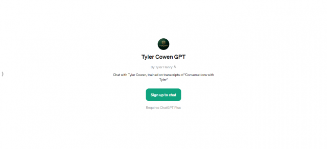 Tyler Cowen GPT