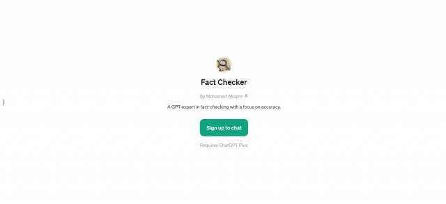 Fact Checker ChatGPT Plus